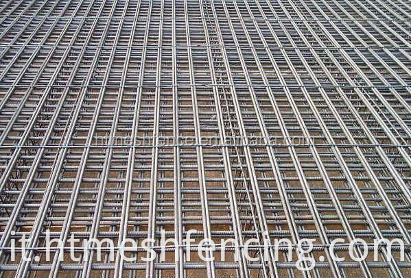 Mesh a filo saldato a barre saldato in acciaio zincato per costruzione di edifici e reinforcimento in cemento.